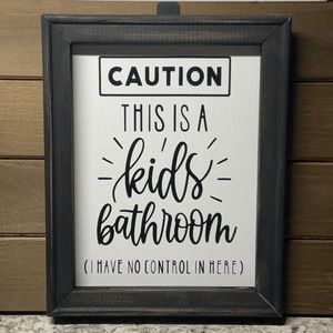 Caution Reversed Canvas